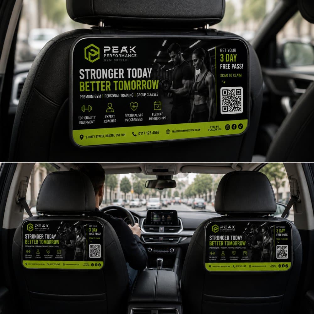 Chapara in-vehicle advert for Peak Performance